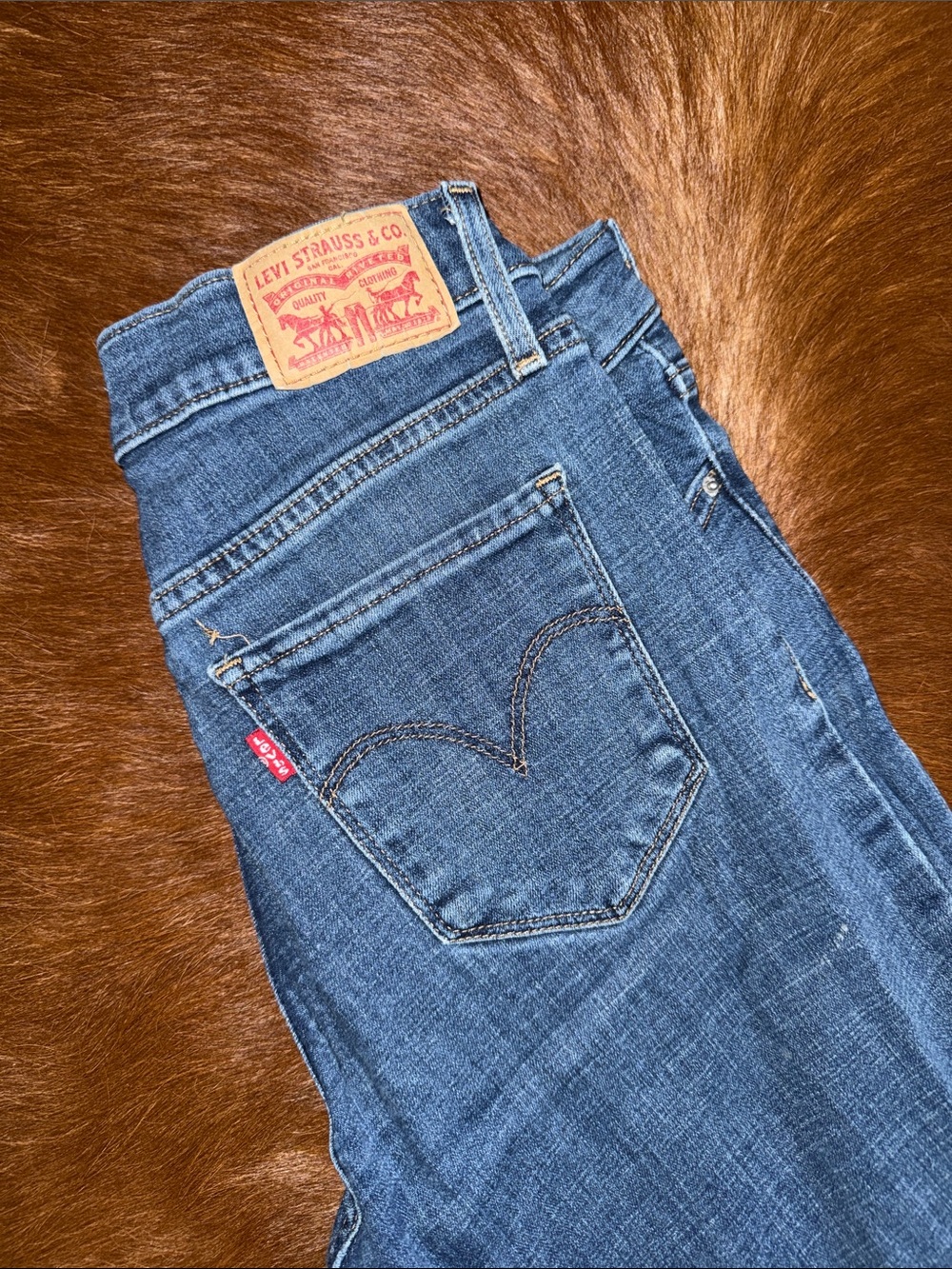 Levi's Blue Denim Skinny Jeans 34 inseam